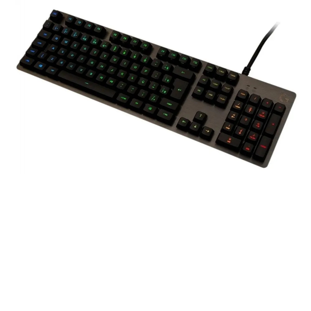 Teclado mecânico Gamer Logitech G512 Carbon RGB Abnt2