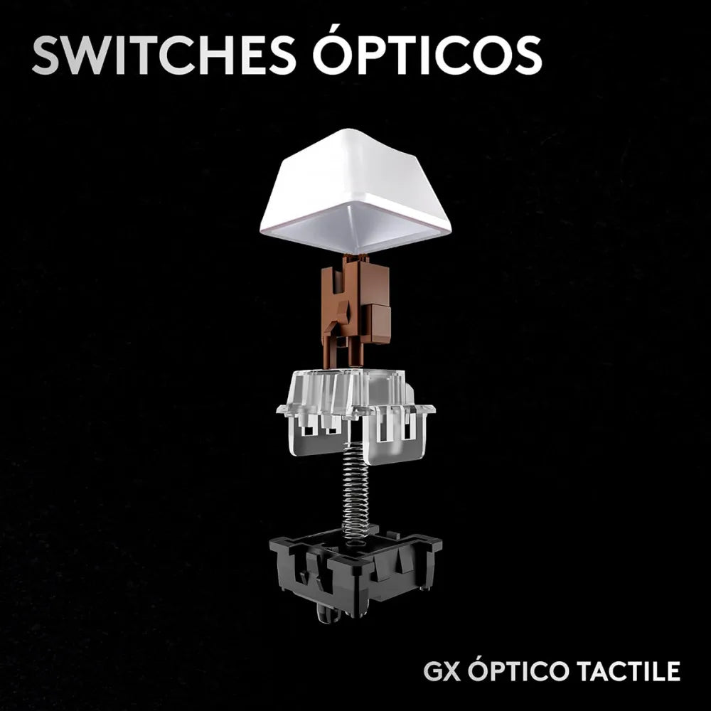 Teclado Gamer Óptico Logitech G PRO X 60 Lightspeed RGB Switch Tátil