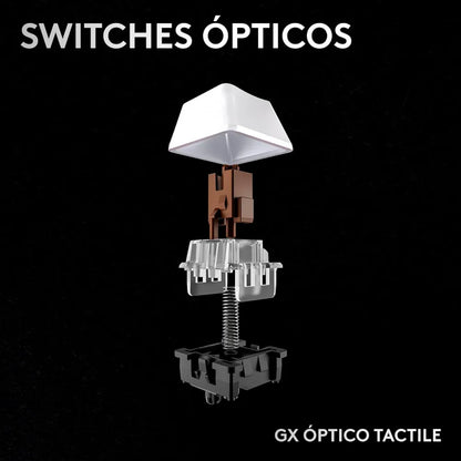 Teclado Gamer Óptico Logitech G PRO X 60 Lightspeed RGB Switch Tátil