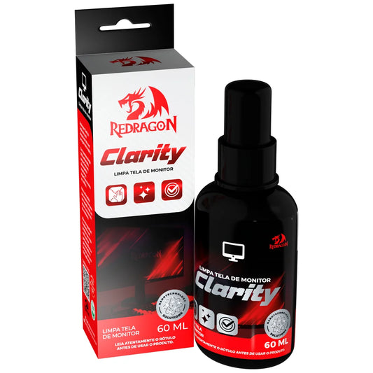 Solução Redragon Clarity-Nano para limpeza de telas e monitores