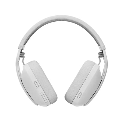 Headset Gamer sem fio Logitech Zone Vibe 100 Bluetooth branco-981-001218
